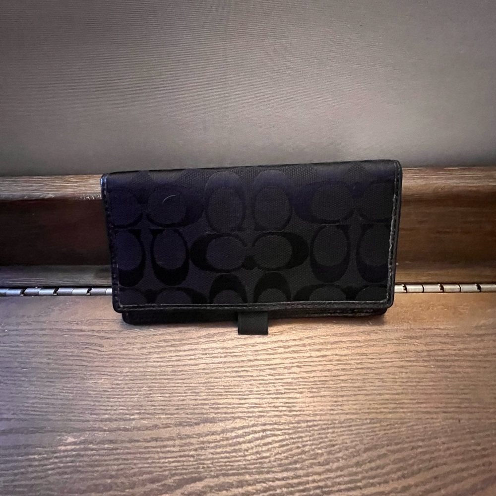 Black Coach Small Clutch/Wallet